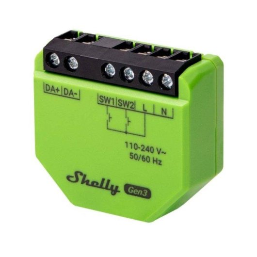 Relais Wi-Fi Shelly DALI Dimmer Gen3 Connectivité Wi-Fi Bluetooth Contrôle de l’éclairage, Suivi de l’énergie