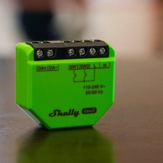 Relais Wi-Fi Shelly DALI Dimmer Gen3 Connectivité Wi-Fi Bluetooth Contrôle de l’éclairage, Suivi de l’énergie
