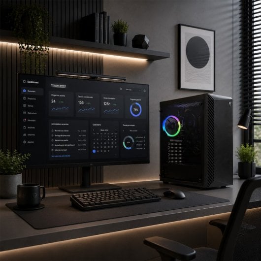 PC de bureau PcCom Work AMD Ryzen 3 3200G 16GB 500GB SSD Radeon Vega 8