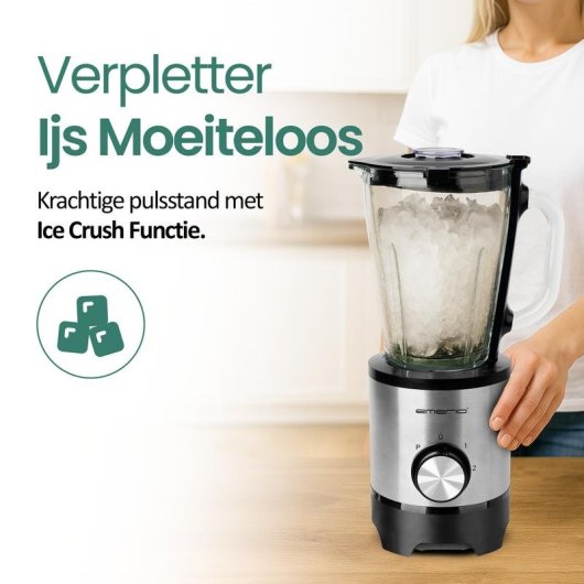 Licuadora Emerio BL-130988 1,5 L 500 W acier inoxydable picahielos