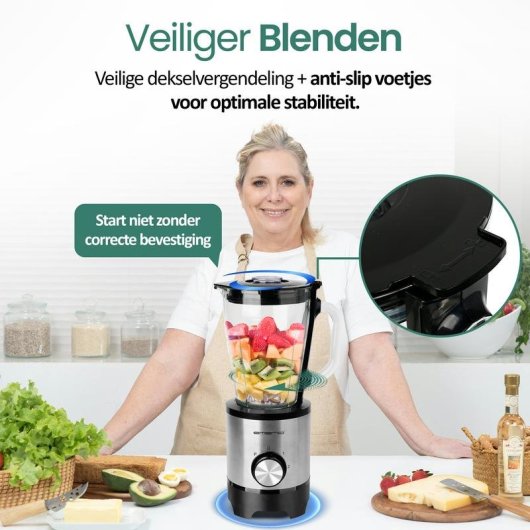 Licuadora Emerio BL-130988 1,5 L 500 W acier inoxydable picahielos