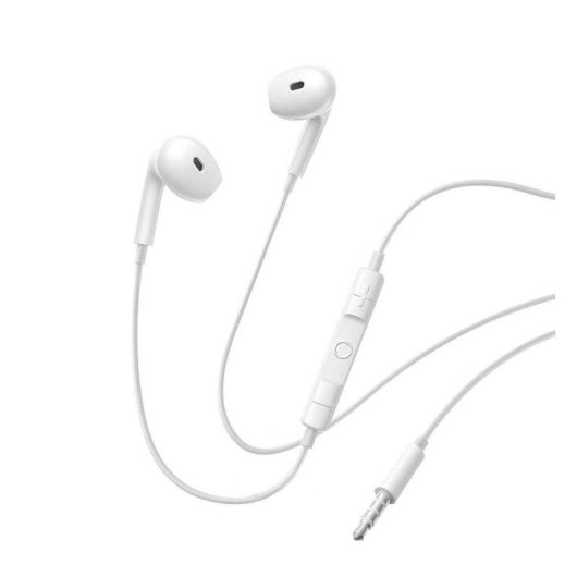 Écouteurs Baseus Encok HZ19 filaires Jack 3.5 mm avec micro blancs