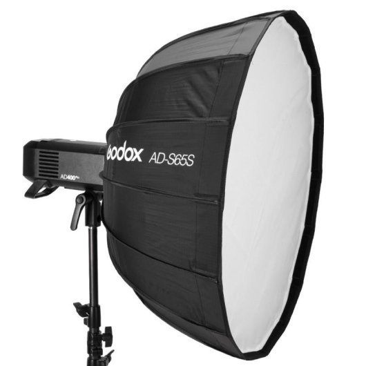 Softbox Godox AD-S65S Schwarz Weiss fuer AD300Pro 400Pro ML60 65 cm