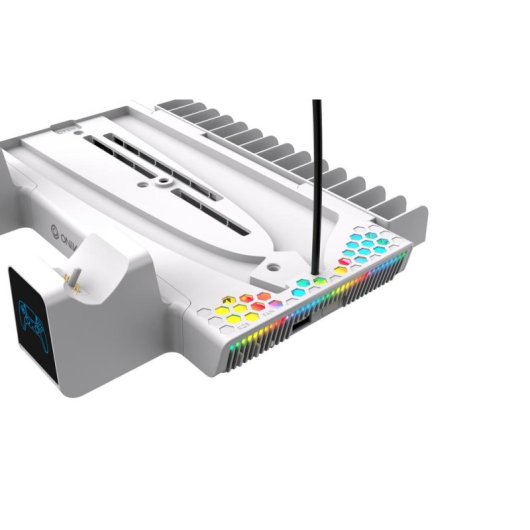Base de carga ONiVERSE Nexus 5 PS5 Multifunción refrigeración LED blanca
