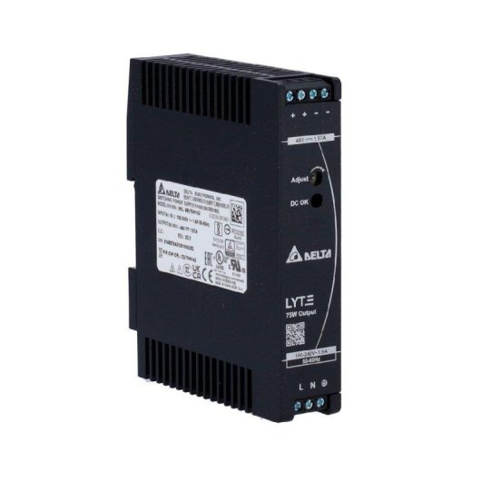 Station d energie Hikvision DRL-48V75W1AZ 75W Sortie 48V 1,57A Rail DIN Compacte