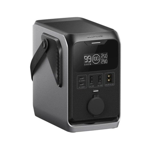 Estação de energia EcoFlow Trail 300 DC 288Wh 5 portas DC USB Bateria LiFePO4 Tela LCD