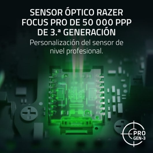 Ratón Razer Viper V4 Pro Inalámbrico 50000 DPI Negro 8000Hz 6 Botones