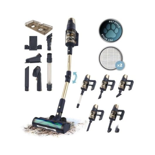 Aspiradora sin Cable Cecotec Conga Rockstar RX70 Aquapet Flex Genesis 780W 180m² Antienredos Mascotas