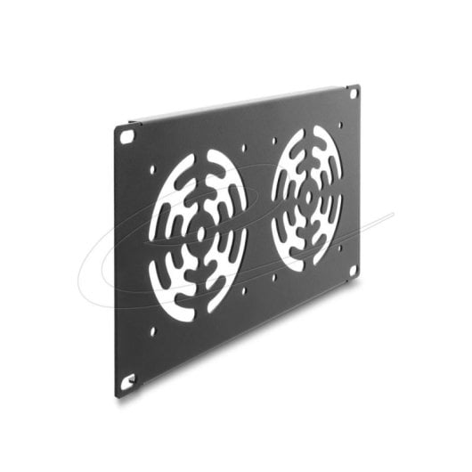 Tapa trasera Delock 67433 con ventiladores integrados para rack 10" 3U metal gris oscuro