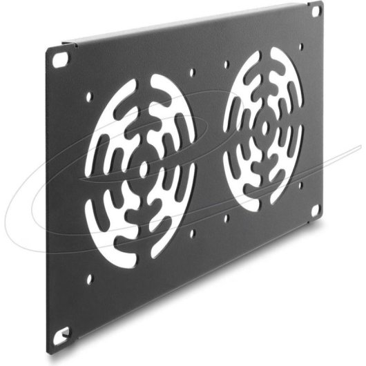 Tapa trasera Delock 67433 con ventiladores integrados para rack 10" 3U metal gris oscuro