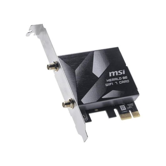 Tarjeta de Red MSI Herald BE9400 PCI Express 5764 Mbit/s Wi-Fi 7 Bluetooth 5.4