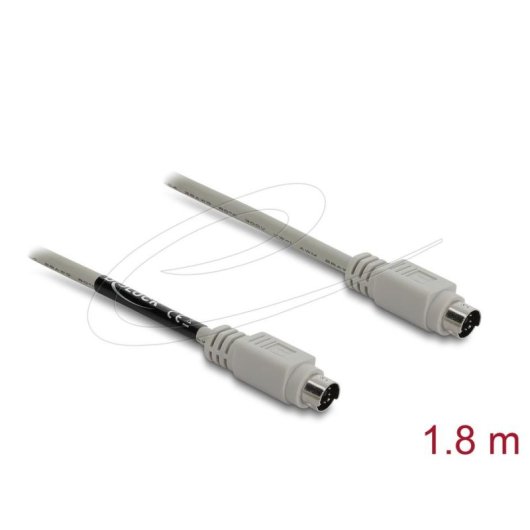 Cable PS/2 Delock 87235 1,8 m Mini-DIN 6 pines macho-macho beige