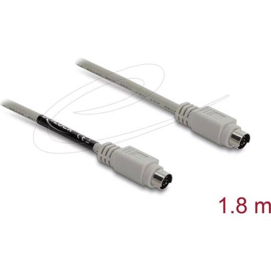 Cable PS/2 Delock 87235 1,8 m Mini-DIN 6 pines macho-macho beige