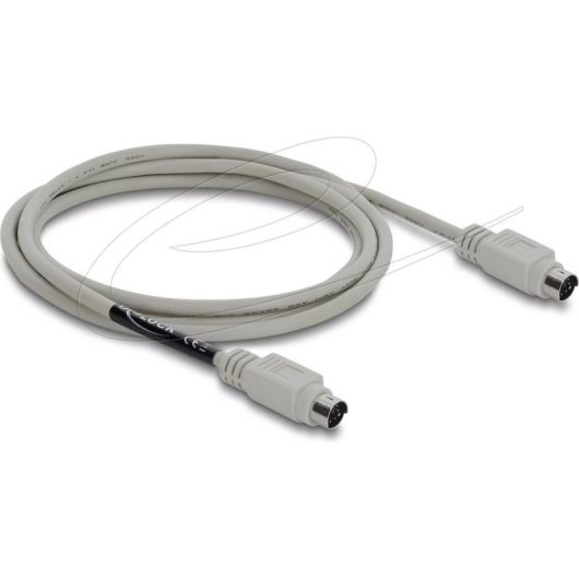 Cable PS/2 Delock 87235 1,8 m Mini-DIN 6 pines macho-macho beige