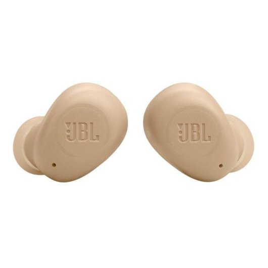 Auricolari JBL Wave Buds wireless Bluetooth con Deep Bass, ricarica rapida, protezione IP54 beige