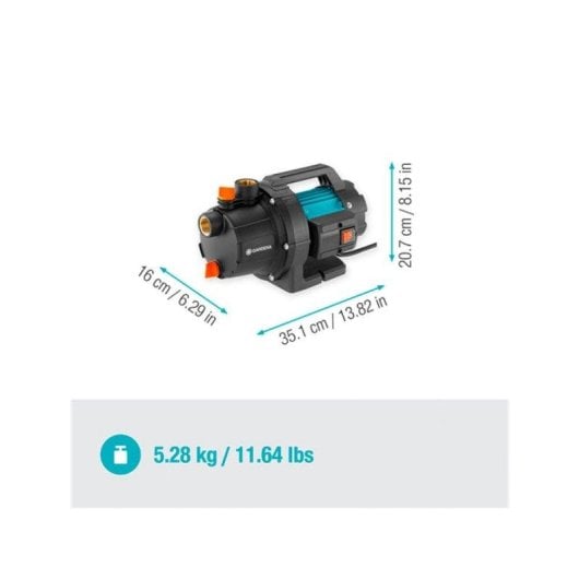 Pumpe Gardena 3000/4 Basic 600W 3,5 bar 3000 l/h Garten