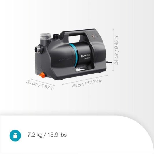 Bomba de Agua Gardena Silent 4600 Gris 4 bar Automática Bajo Consumo