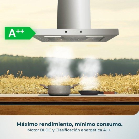 Campana extractora Cecotec Bolero Flux TT 604400 Umluft 60cm Gestensteuerung