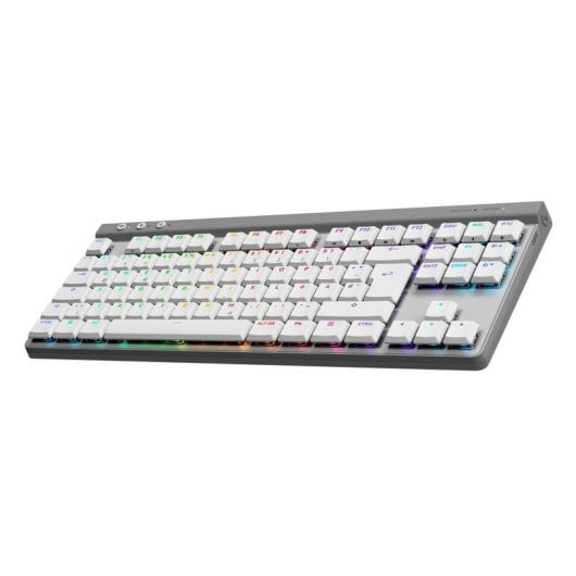 Teclado Logitech G G515 LIGHTSPEED TKL mecânico sem fios RGB QWERTZ branco