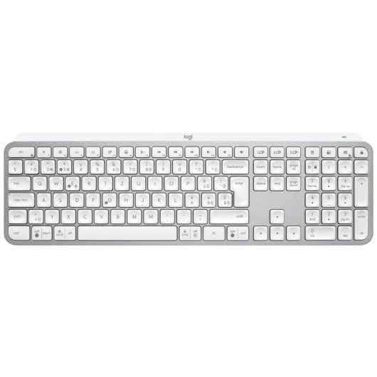 Teclado Logitech MX Keys S inalámbrico de tijera QWERTZ retroiluminado gris