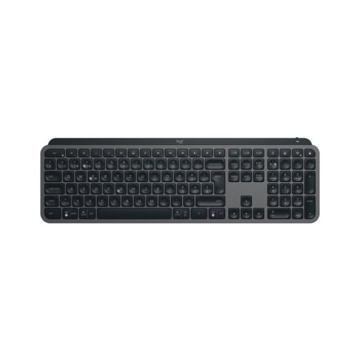 Teclado Logitech MX Keys S sem fios QWERTZ retroiluminado LED Grafite