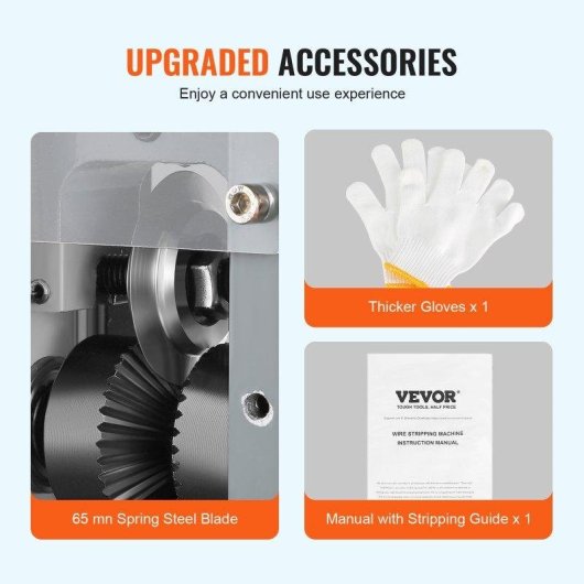 Machine à dénuder VEVOR BXJDD180 180W 1,5-25mm 18m/min profondeur visible