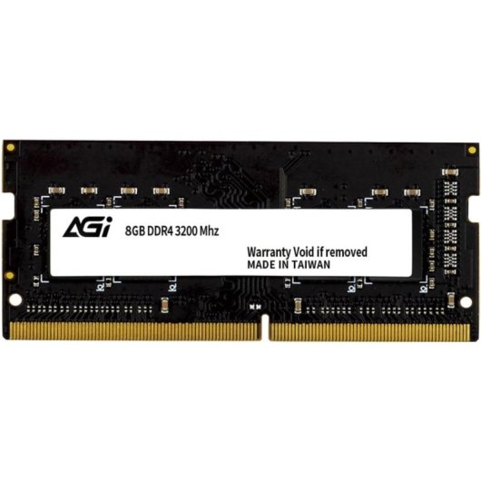 Memória RAM Agi SD138 8GB 1x8GB DDR4 3200MHz CL22 SO-DIMM