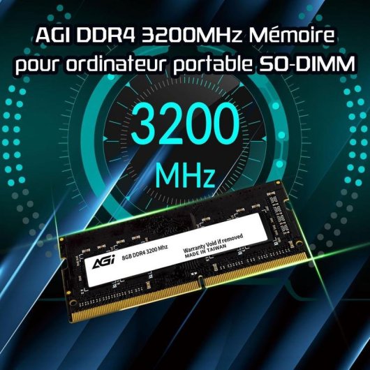 Memória RAM Agi SD138 8GB 1x8GB DDR4 3200MHz CL22 SO-DIMM
