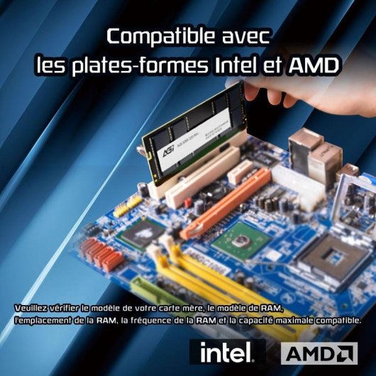 Memória RAM Agi SD138 8GB 1x8GB DDR4 3200MHz CL22 SO-DIMM