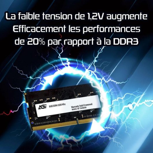 Memória RAM Agi SD138 8GB 1x8GB DDR4 3200MHz CL22 SO-DIMM