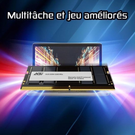 Memória RAM Agi SD138 8GB 1x8GB DDR4 3200MHz CL22 SO-DIMM