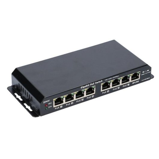 Switch Extralink KRATOS 8 ports Gigabit PoE 60W Métal