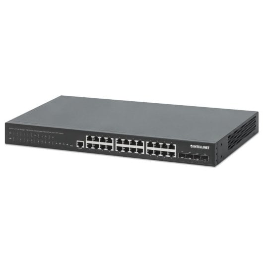Switch Intellinet 561846 24 portas Gigabit PoE+ 4 SFP+ L2+ Rack 1U