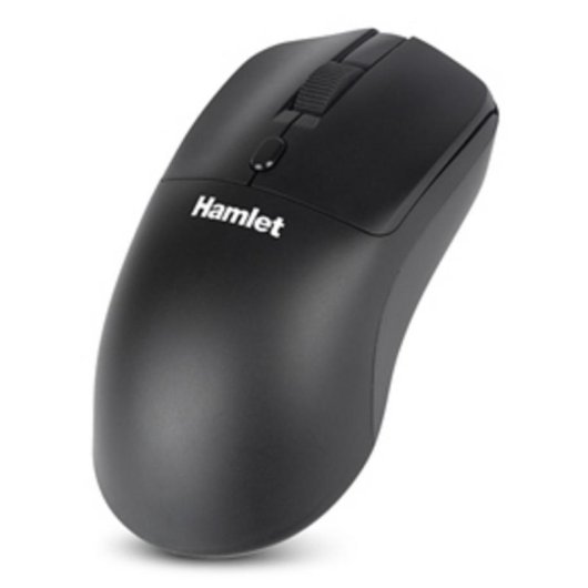 Ratón Hamlet XMICEBTW-RB RF Wireless Bluetooth 1600DPI Noir Rechargeable