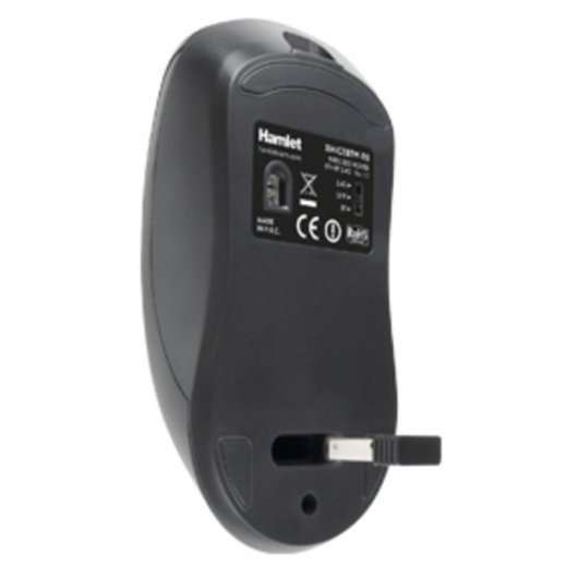 Ratón Hamlet XMICEBTW-RB RF Wireless Bluetooth 1600DPI Noir Rechargeable