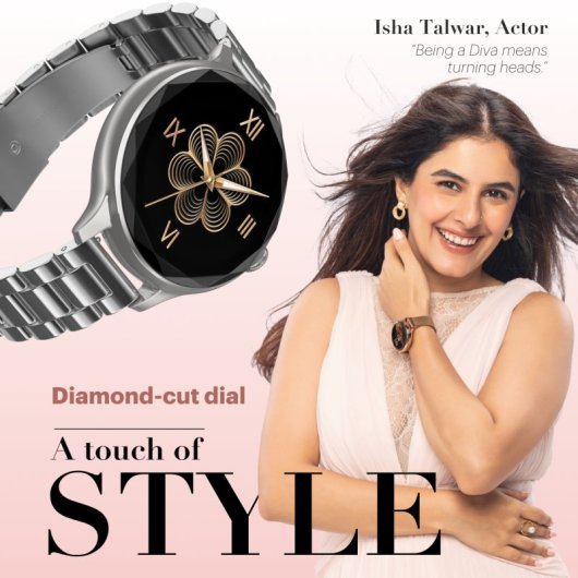Noise Diva Bluetooth Montre Connectee Argent Metallic Suivi Sante Notifications Smartphone