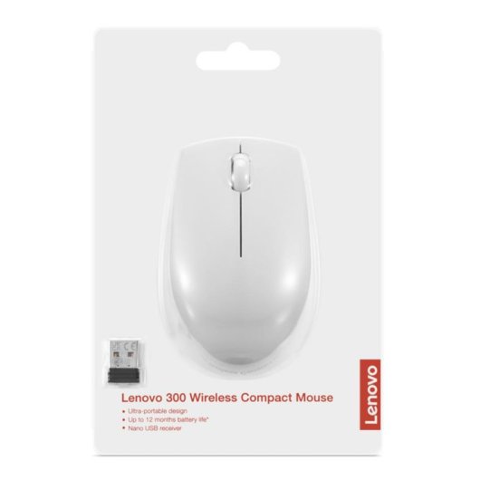 Ratón Lenovo GY51L15677 RF sans fil 1000 DPI gris ergonomique ambidextre