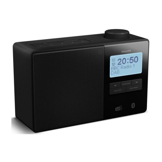 Radio Philips TAR5600/00 Bluetooth DAB+ FM Wecker 10 W Schwarz