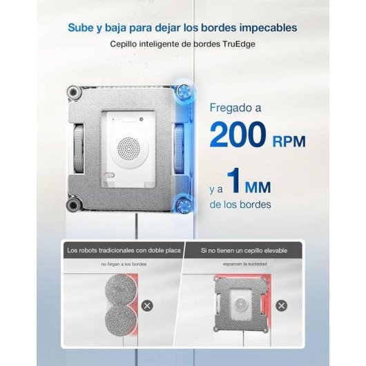 Robot Ecovacs Winbot W2s Nettoyage Fenêtres TruEdge Triple Buse