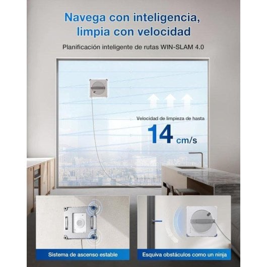 Robot Ecovacs Winbot W2s Nettoyage Fenêtres TruEdge Triple Buse