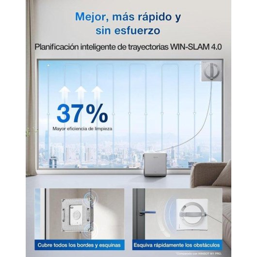 Robot Ecovacs Winbot W2 Pro Omni Triple Pulvérisation Station Multifonction