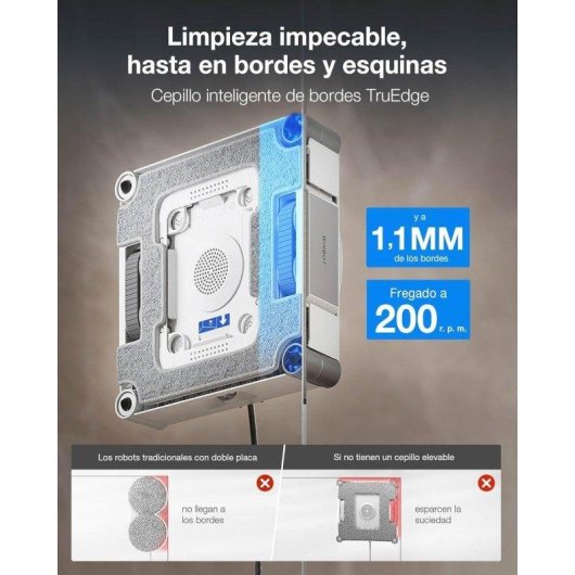 Robot nettoyeur de vitres Ecovacs WINBOT W3 Omni Station multifonction App