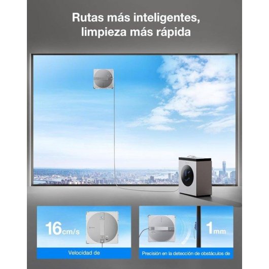 Robot nettoyeur de vitres Ecovacs WINBOT W3 Omni Station multifonction App