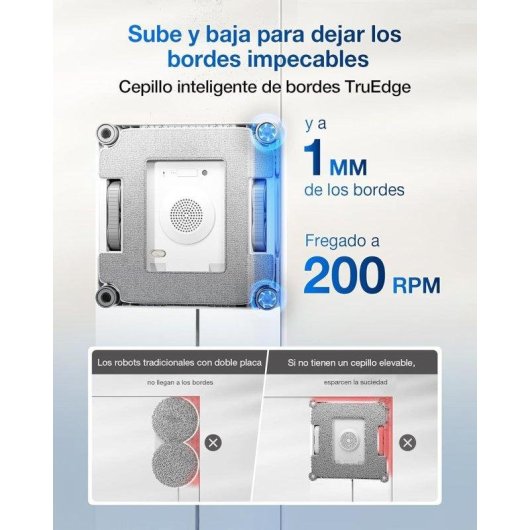 Robot limpa-vidros Ecovacs Winbot W2s Omni estação multifunções triplo pulverizador