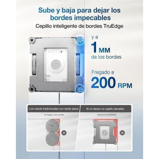 Robot limpiacristales Ecovacs Winbot W2S Omni Triple Boquilla