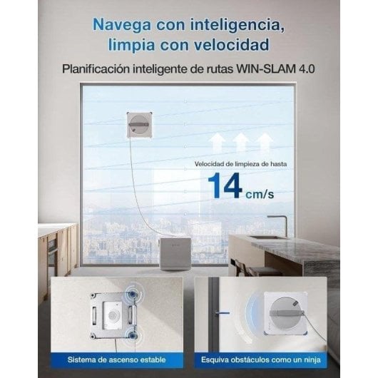 Robot limpiacristales Ecovacs Winbot W2S Omni Triple Boquilla