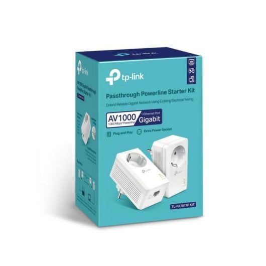 Powerline-Adapter TP-Link TL-PA7019P KIT 1000 Mbps Gigabit Ethernet Steckdose