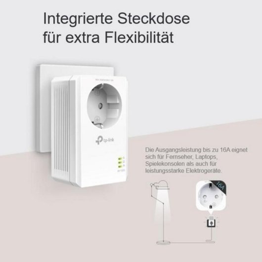 Powerline-Adapter TP-Link TL-PA7019P KIT 1000 Mbps Gigabit Ethernet Steckdose