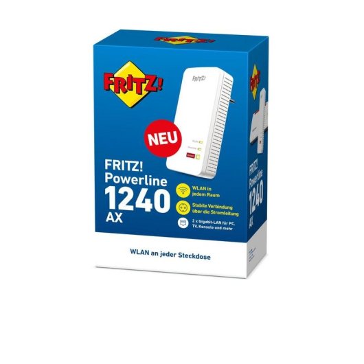 Adaptateur Powerline AVM FRITZ!Powerline 1240 AX Wi-Fi 6 1200 Mbps 2x Gigabit