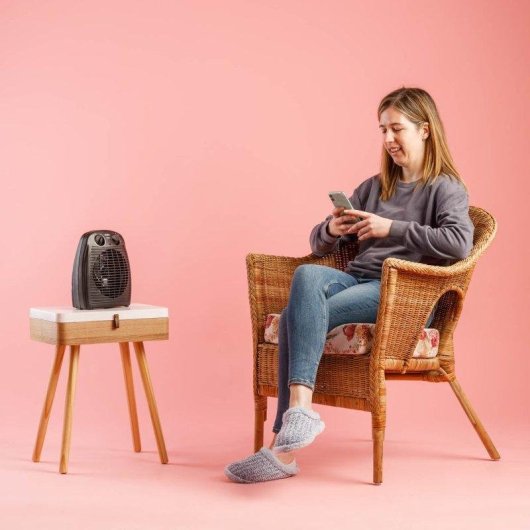 Calefactor Termoventilador Solac Elogio 2000W Termostato Protector Térmico